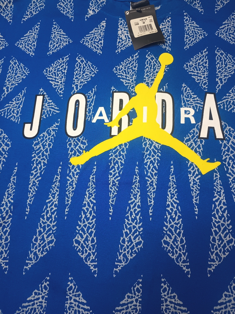 Vintage Air Jordan Elephant Print T Shirt Size XXXL